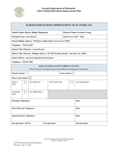 schoolwide/school improvement plan template