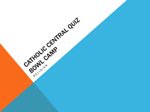 Catholic Central Quiz Bowl Camp