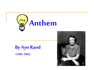 Anthem - Palo Verde High School English 10