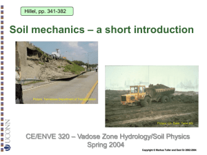 Soil mechanics – a short introduction