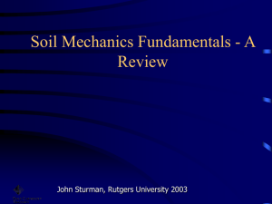 Review of Soil Mechanics