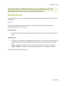 Lab 1 Setting up File Management Structure with Windows 7