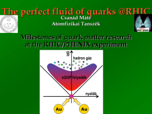 The perfect fluid of quarks…