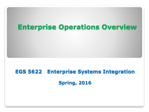 1. Enterprise operations Planning Overview