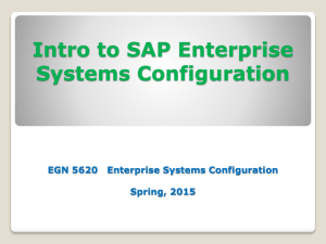 Intro to Enterprise Systems Configuration