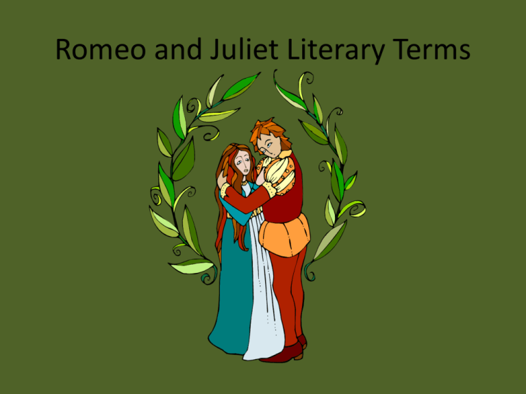 Romeo And Juliet Literary Terms