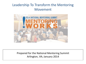 Leadership work - National Mentoring Partnership