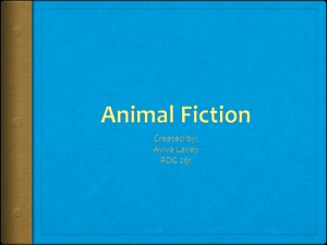 Animal Fiction Books