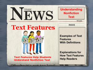 Text Features - Technology Ed Home