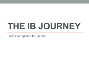 The IB Journey - Warwick High School