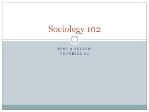 Sociology 103