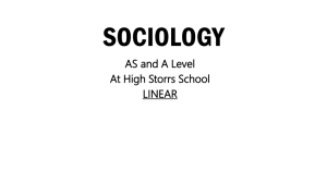 sociology - High Storrs School