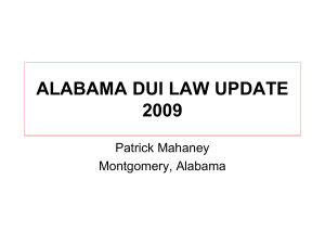 Alabama Traffic Courts and Alabama Traffic Law