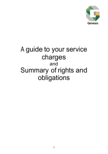 A guide to your service charges