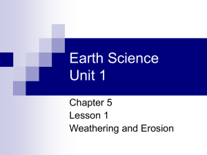 Earth Science Unit 1 - secondary