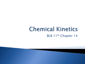 Chemical Kinetics - Winona State University
