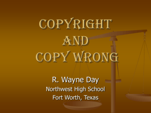 Copyright Powerpoint presentation