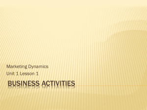 Business Activities