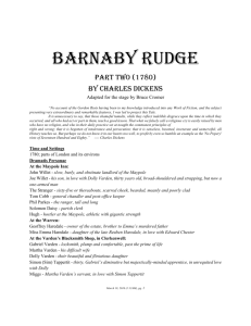 Barnaby Rudge Part Two (1780) by Charles Dickens Adapted for the