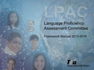 LPAC Framework Manual 2013-2014