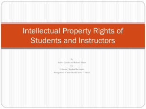 Intellectual Property Rights of Students and