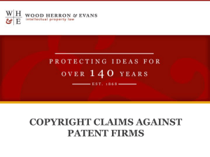 Copyright vs. Patent Presentation
