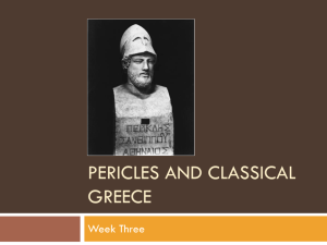 3. Pericles and Classical Greece
