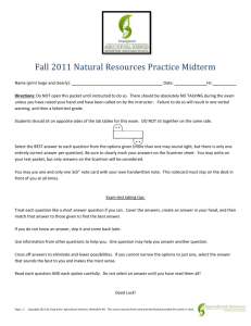 Fall 2011 Natural Resources Practice Midterm Name (print large