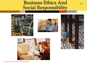 business ethics - De Anza College