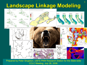 Landscape Linkage Modeling - ESRI Conservation Program