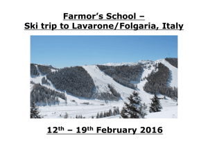 Ski Trip Information Presentation Powerpoint