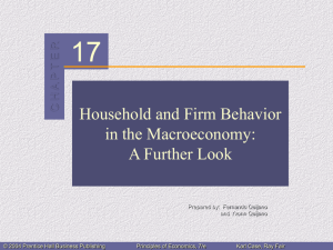 Household and Firm Behavior in the Macroeconomy: A