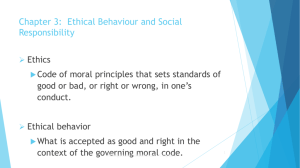 What is Ethical Behaviour