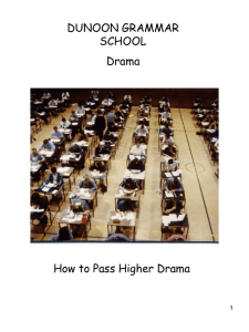 How to pass higher drama