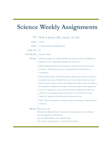 Science Weekly Assignments