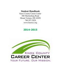 Handbook - Knox County Career Center