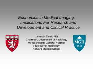 Economics in Medical Imaging