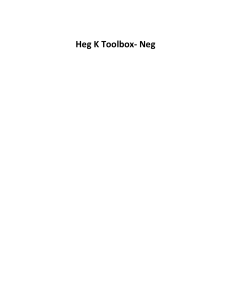 Heg K Toolbox- Neg - Open Evidence Archive