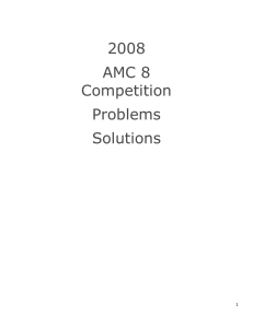 AMC-8-2008-Solutions AMC-8 2008 Competition