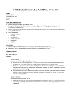 suggested a resume format/template