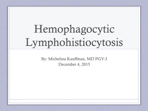 Hemophagocytic Lymphohistiocytosis