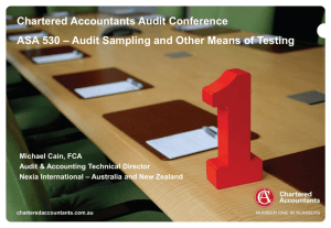 T8 Audit Sampling