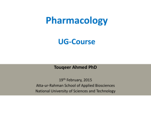 Pharmacology UG-Course - Lectures For UG-5