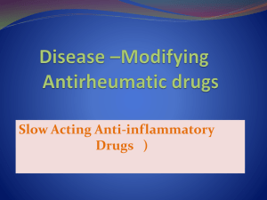 Disease *Modifying Antirheumatic drugs
