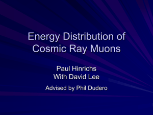 Energy Distribution of Cosmic Ray Muons