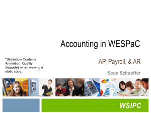 Accounting in WESPaC ppt
