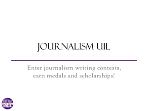 Journalism uil - Fort Bend ISD