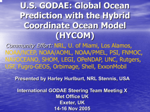 Global Ocean Prediction with the Hybrid - ghrsst-pp