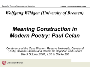 Wolfgang Wildgen (Universität Bremen) Minimal syntax: comparison