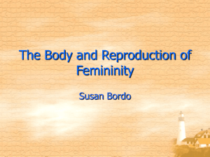 The Body and Reproduction of Femininity